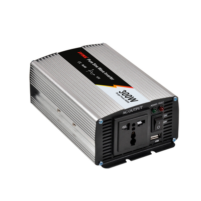 Pure Aluminum Alloy 300W 12V 24V 48V Sine Wave Car Power Inverter