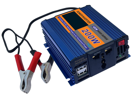 200w car power inverter dc 12v to 110v modified sine wave power 12v 220v car inverter with dual usb car adapter HD-N200