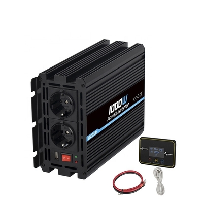Off Grid Power Inverter Dc/ac 1000w 12v 24v 48v To 110v 220v With Remote Control For Solar Energy System 220*165*85mm