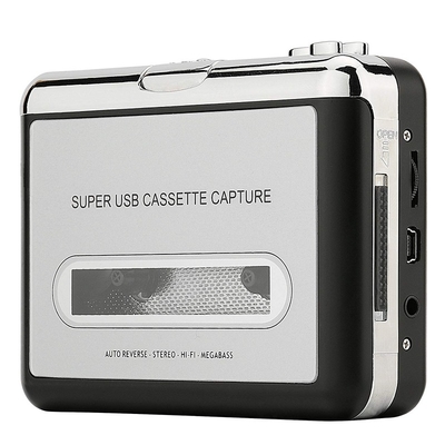 Factory Cassette Player-Cassette Tape to CD MP3 Converter Via USB , Portable Cassette Recorder Converter Captures Audio MP3 Music 4.3 x 3.1 x 1.1 inch