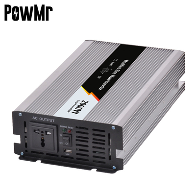PowMr 2000W 12V/24V/48V 110V/220V Soft Pure Sine Wave Start/Modify Inverter Power High Frequency Inverter For Car/Vehicle/Air Conditioner